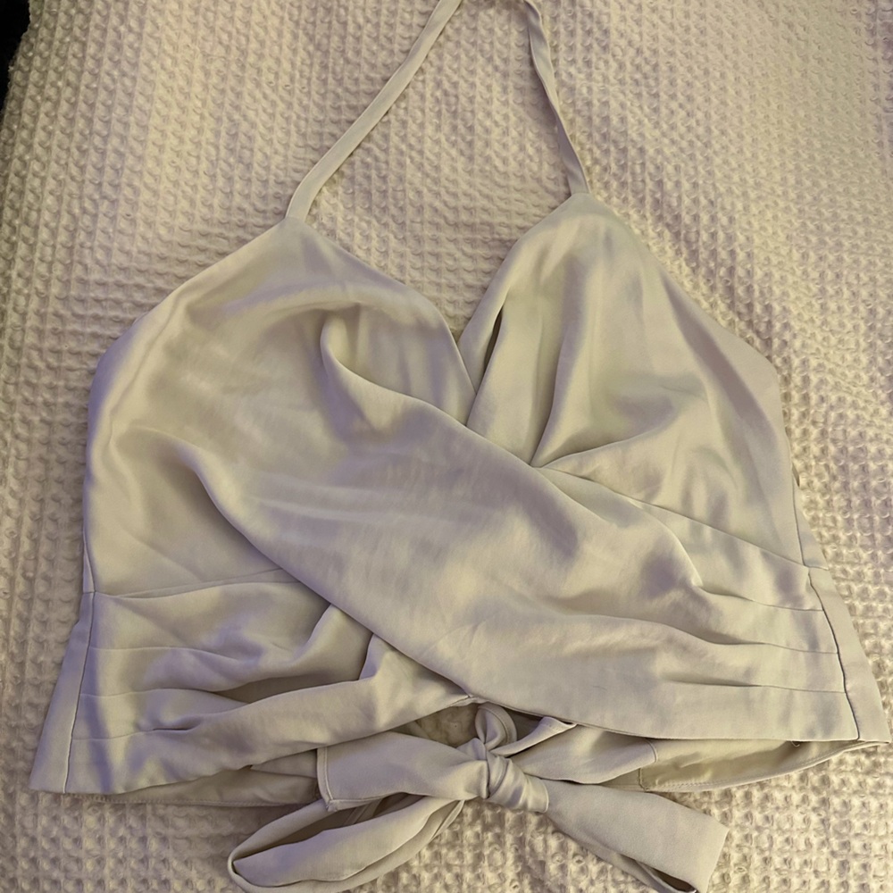 Express tie back halter top